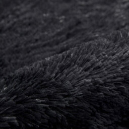 (Black, 50 X 80 Cm) Shaggy Rug Soft Non-Slip Bathmats Welcome Door Mat - thumbnail 3