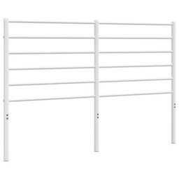 Walplus White Metal Headboard For 135 Cm Bed Frame  Bedroom Furniture - thumbnail 2