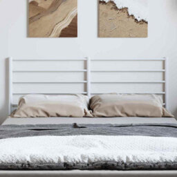 Walplus White Metal Headboard For 135 Cm Bed Frame  Bedroom Furniture - thumbnail 3