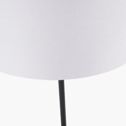 Pacific Lifestyle Set Of 2 Elin Matt Black And Ivory Table Lamp - thumbnail 6