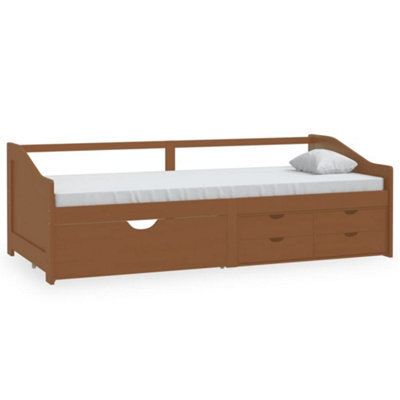 Vidaxl 3-Seater Day Bed Without Mattress Honey Brown Solid Pinewood 90X200Cm - image 1