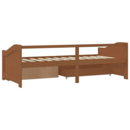 Vidaxl 3-Seater Day Bed Without Mattress Honey Brown Solid Pinewood 90X200Cm - thumbnail 7