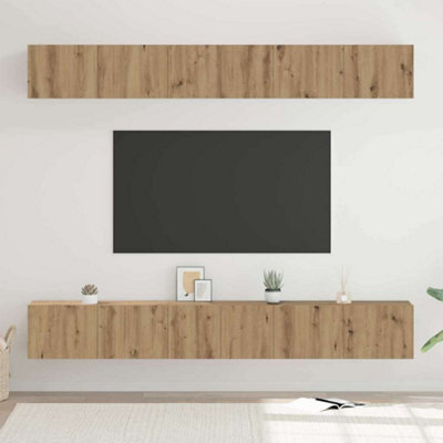 Berkfield Tv Cabinet 6 Pcs Artisan Oak 60 X 30 X 35 Cm Engineered Wood - image 1