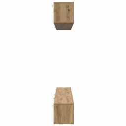 Berkfield Tv Cabinet 6 Pcs Artisan Oak 60 X 30 X 35 Cm Engineered Wood - thumbnail 8