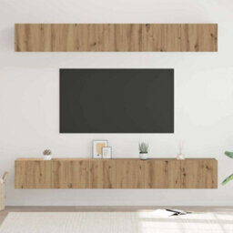Berkfield Tv Cabinet 6 Pcs Artisan Oak 60 X 30 X 35 Cm Engineered Wood - thumbnail 1