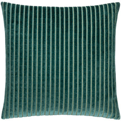 Paoletti Savoy Stripe Velvet Cushion Cover 50Cm X 50Cm - image 1