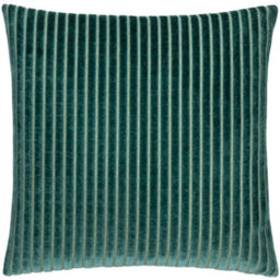 Paoletti Savoy Stripe Velvet Cushion Cover 50Cm X 50Cm - thumbnail 1