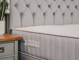 Divan Base Direct Ruby Memory Foam Orthopaedic Sprung Divan Bed Set 2Ft6 Small Single 2 Drawers Side - Plush Light Silver - thumbnail 2