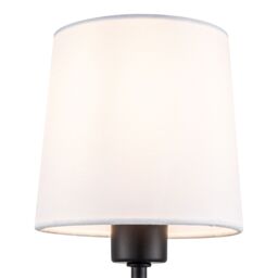 GoodHome Nunbird Plain Conical Matt Black & White Table Lamp - thumbnail 6