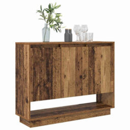 Berkfield Sideboard Old Wood 97 X 29 X 75 Cm Engineered Wood - thumbnail 3