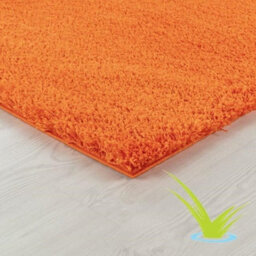 STALWART Modern Shaggy Rug - 5Cm Thick Pile, Non-Slip, Soft Touch Carpet - Washable Area Rugs (Orange, 60X110 Cm) - thumbnail 5