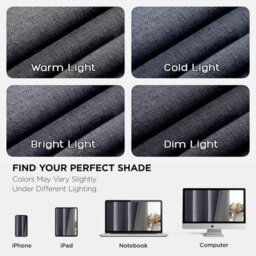 Ameha Grey Linen Blackout Curtain-135Gsm Fabric Summer Energy Saving- 90X90' Full Blackout Comfort Winter Warm For Modern Uk Interiors - thumbnail 6