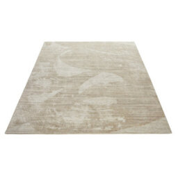 Beige Abstract Wool Luxurious Modern Easy To Clean Abstract Dining Room Bedroom And Living Room Rug -274Cm X 366Cm - thumbnail 5