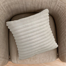 Living And Home Cozy Soft Plush Throw Pillow Cases Cushion Covers White And Fluffy Set Of 2 - thumbnail 2