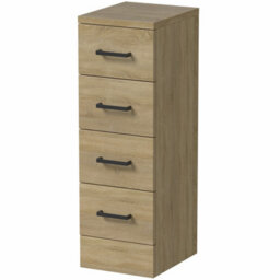 Affine Bathroom Vanity Unit Drawer Cabinet Laundry Storage Toilet Basin Oak 1564mm - thumbnail 8