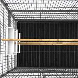 Hygrad Built to Survive Large 132Cm Flight Cage Stand Wheels Rolling Portable Metal Bird Cage Tray For Parrot Cockatiels Quaker Parakeets Green Cheek - thumbnail 5