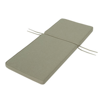 GoodHome Tiga Sand Outdoor Rectangular High Back Seat Cushion (L)108Cm X (W)45.5Cm - image 1
