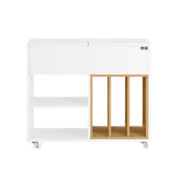 Sobuy Fbt134-W, Mobile Storage Cabinet Side Cabinet File Cabinet,white,w70Xd30Xh61 - thumbnail 1