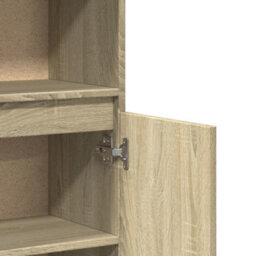 Berkfield Bathroom Cabinet Sonoma Oak 30X30X100 Cm Engineered Wood - thumbnail 8