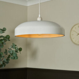 Litecraft Kane White Bamboo Easy Fit Lamp Shade - thumbnail 1