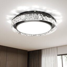 Living And Home Round Acrylic Flush Mount Led Ceiling Light 50Cm White Light - thumbnail 3