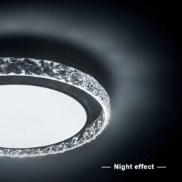 Living And Home Round Acrylic Flush Mount Led Ceiling Light 50Cm White Light - thumbnail 6