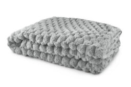 Leah Collection Deluxe Throw In Silver - thumbnail 3