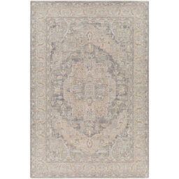 Livabliss Avant Garde-Vintage Grey Blue Beige Traditional Boho Fringe Living Dining Bedroom Rug 152 X 225 Cm Easy Care, Non Shedding - thumbnail 2