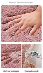 Thick Plush Anti Slip Bathroom Mat  Absorbent Floor & Tub Rug For Home Use - thumbnail 5