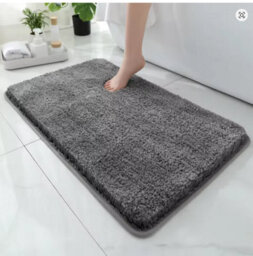 Thick Plush Anti Slip Bathroom Mat  Absorbent Floor & Tub Rug For Home Use - thumbnail 2