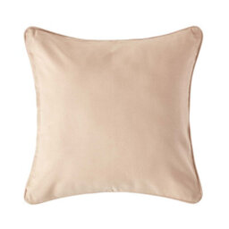 Homescapes Cotton Plain Beige Cushion Cover, 45 X 45 Cm