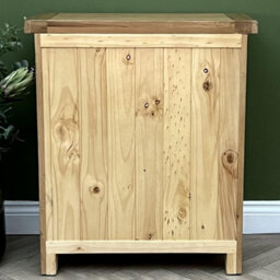 Elm Home And Garden Rustic Oak 2 Door 1 Drawer Small Sideboard Buffet Fully Assembled Hall Console Telephone Table 70Cm Wide X 81C - thumbnail 5