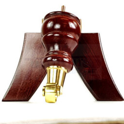 L&F 4 X Wooden Feet Mahogany Replacement Furniture Castor Legs Sofas Chairs Stools M8 Cwc802 - thumbnail 5
