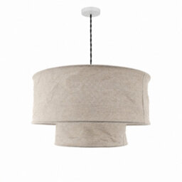 CGC Lighting Cgc Marisol Large 50Cm Two Tier Oatmeal Linen Lampshade - thumbnail 2