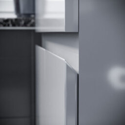 Nes Home 800mm Wall Hung Grey Basin Vanity Cabinet Unit 2 Drawers - thumbnail 7