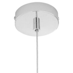 Orsina Bowl Shaped Pendant Light With Chrome Finish, Industrial Style Pendant Lighting Fixture, Cord Ceiling Light - thumbnail 5