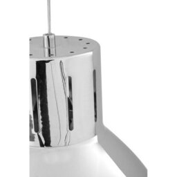 Orsina Bowl Shaped Pendant Light With Chrome Finish, Industrial Style Pendant Lighting Fixture, Cord Ceiling Light - thumbnail 4