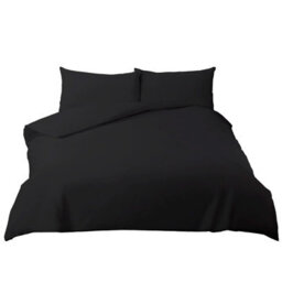 Ohs 100% Cotton Duvet Cover With Pillow Case Bedding Set, White - Single - thumbnail 3