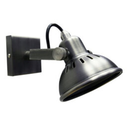 Long Life Lamps Company Vintage Wall Light Dark Grey Pewter Finish Adjustable Swivel Spot Wall Light M004 - thumbnail 3