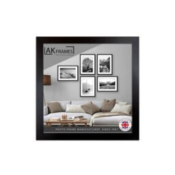 AK Frames Sleek 40X40Cm Black Thin Modern Picture Frame - Slim And Design For Posters, Prints And Photos - Elegant Wall Frame Decor - thumbnail 1