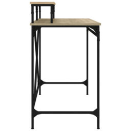 Walplus Desk Sonoma Oak 100X50X90 Cm Engineered Wood And Iron - thumbnail 6