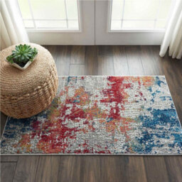 Multicolour Rug, Persian Floral Rug, Stain-Resistant Luxurious Rug, Modern Rug For Bedroom, & Dining Room-269Cm X 361Cm - thumbnail 3