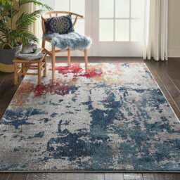 Multicolour Rug, Persian Floral Rug, Stain-Resistant Luxurious Rug, Modern Rug For Bedroom, & Dining Room-269Cm X 361Cm - thumbnail 2