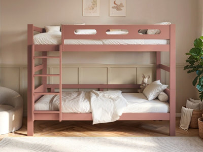 Flair Elijah Detachable Wooden Bunk Bed Pink - image 1