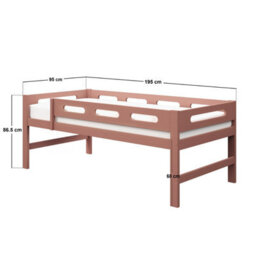 Flair Elijah Detachable Wooden Bunk Bed Pink - thumbnail 7