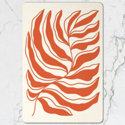 Benjamin Tate Design Leaf Motif Placemat And Coaster Set With Wood Base Designer Artwork Collection Limited Edition - thumbnail 2