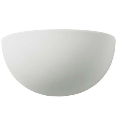 Dimmable Led Wall Light Unglazed Ceramic Round Dome Fitting Lounge Lamp Lighting - image 1