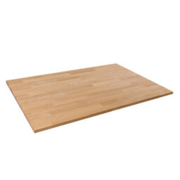 domli Solid Wood Oak Office Desk Top - 1500mm X 800mm X 27mm - Premium European Wooden Rectangular Tabletop Timber Worksurface