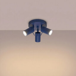 Sollux Lighting Ring Steel Ultramarine 3 Lights Modern Ceiling Lamps - thumbnail 3