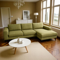 Abakus Direct Venice Corner Sofa In Olive Right Facing With Deep Seats And Extra-Wide Padded Arms - thumbnail 7